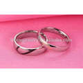 Casais personalizados baratos anel de jóias, anel de coração de prata